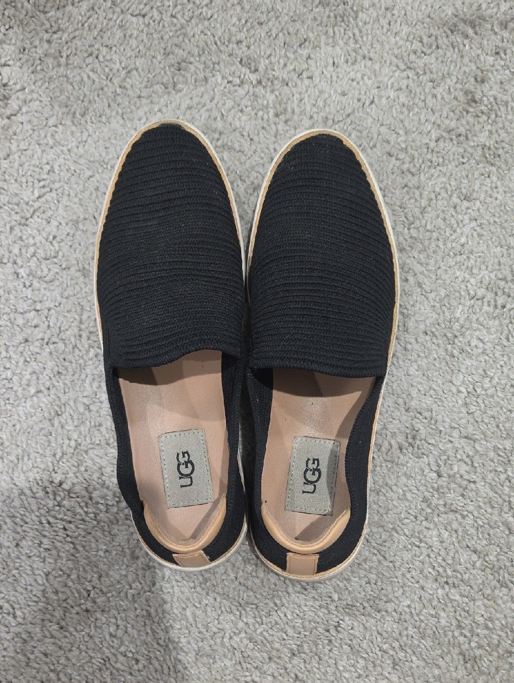 UGG Black Knit Slip-On Sammy